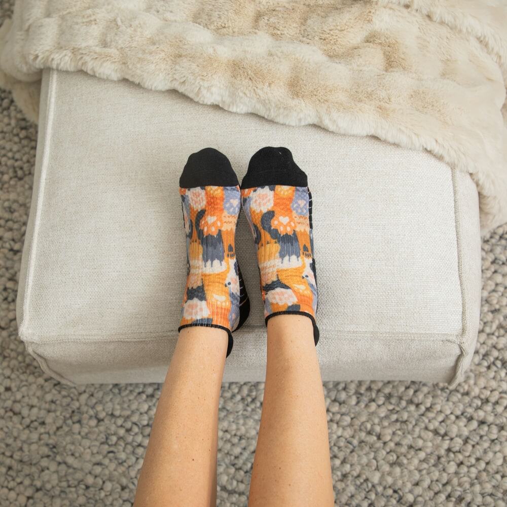 Cat Paws Ankle Compression Socks