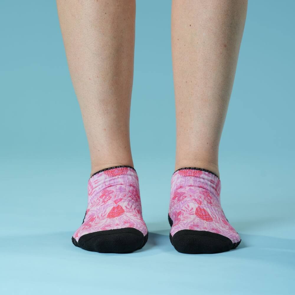 Seahorse Pink Ankle Compression Socks