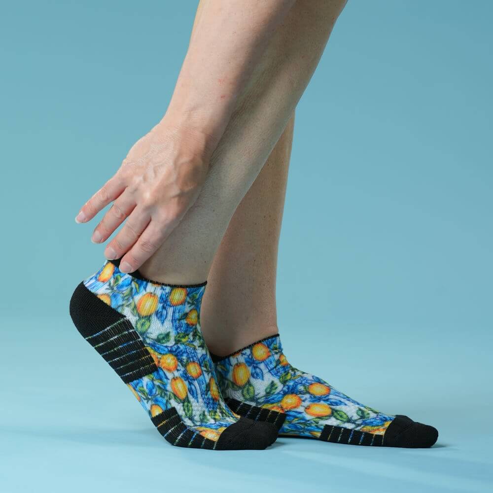 Lemon Zest Ankle Compression Socks