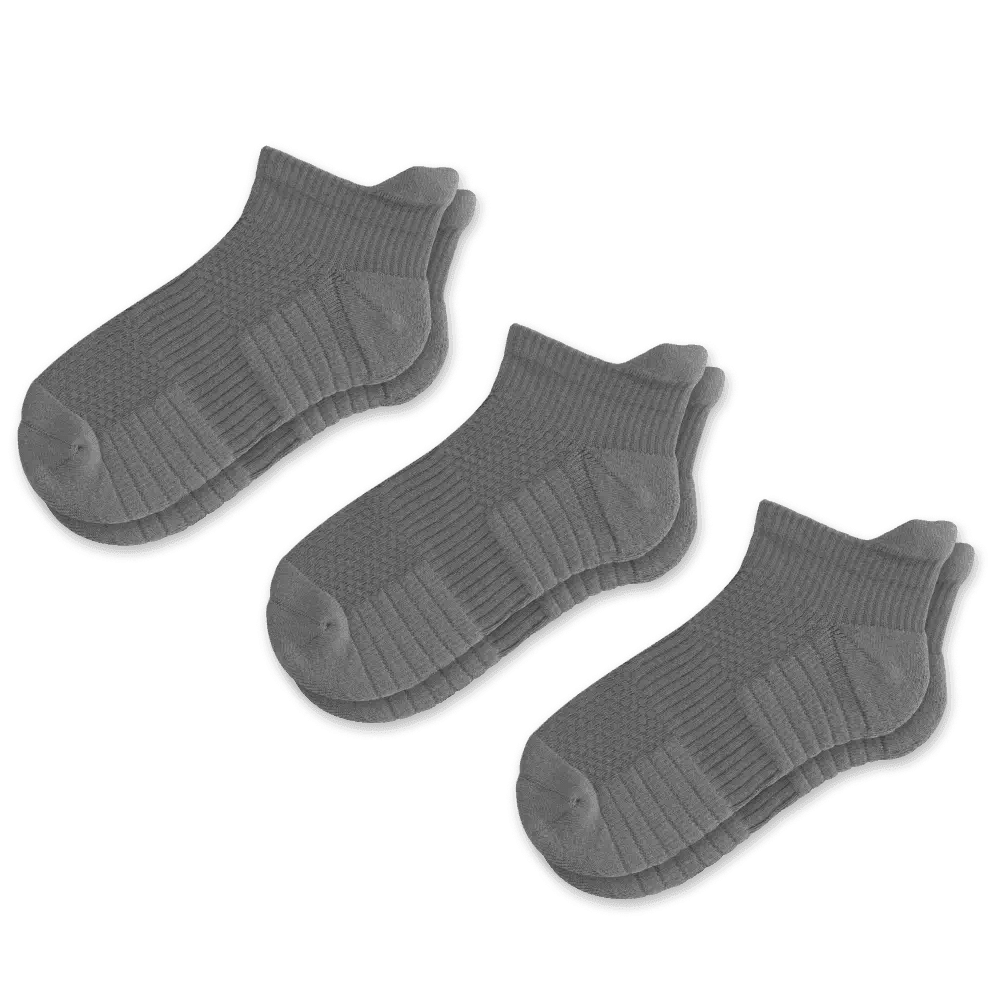 Gray Ankle Compression Socks