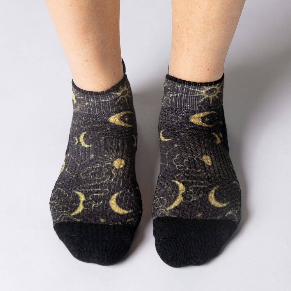 Star & Moon Ankle Compression Socks