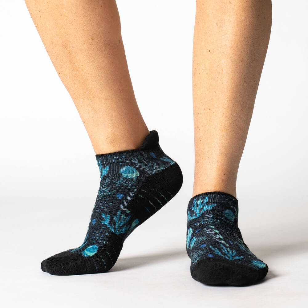 Jellyfish Blues Ankle Compression Socks
