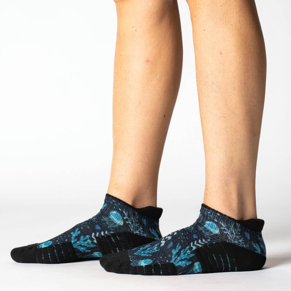 Jellyfish Blues Ankle Compression Socks