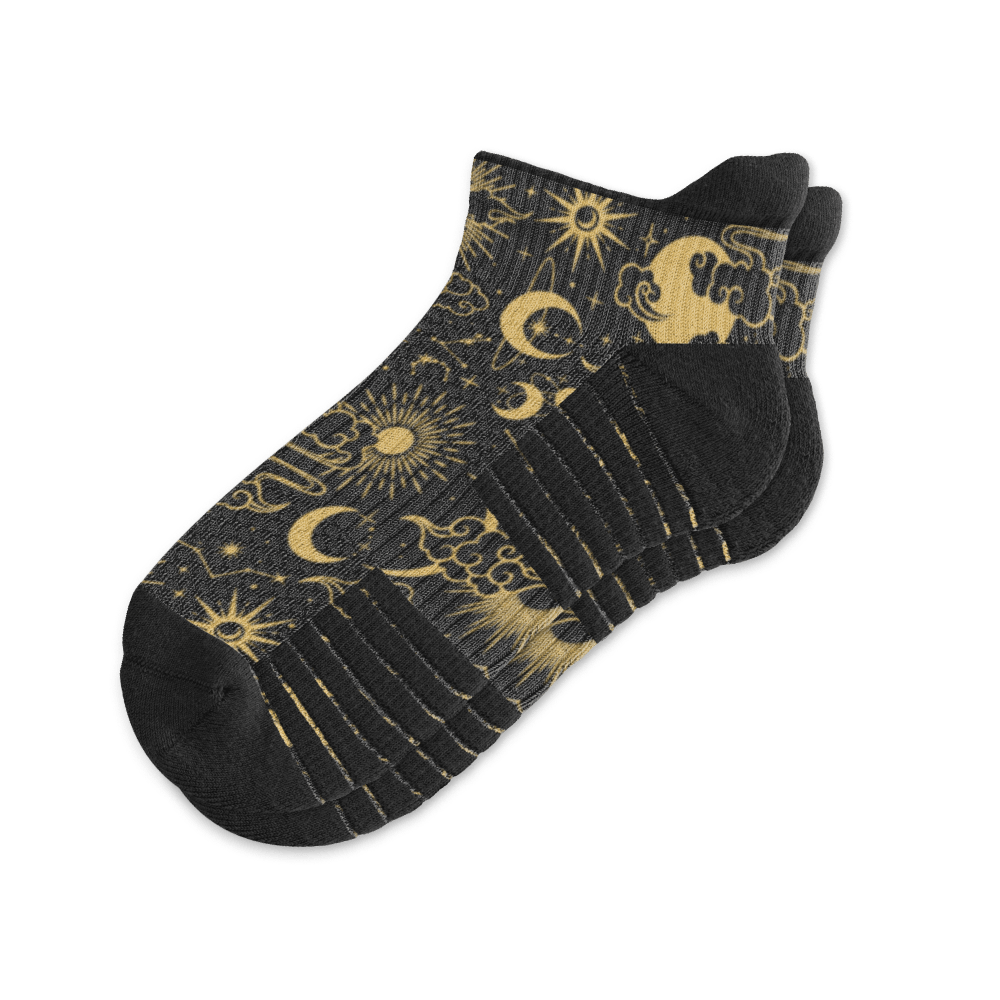 Star & Moon Ankle Compression Socks