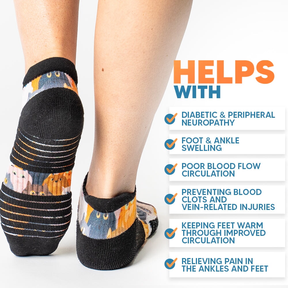 Cats Ankle Compression Socks