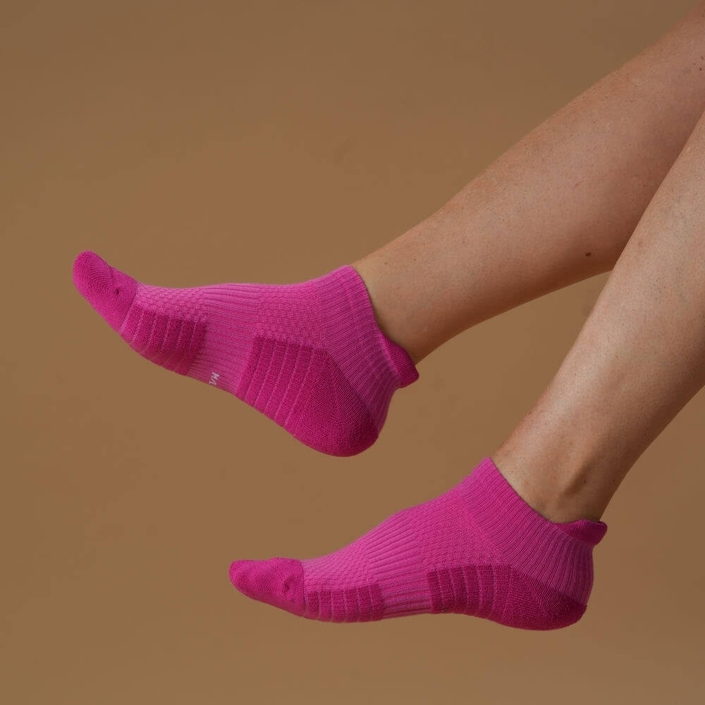 Fuchsia Ankle Compression Socks