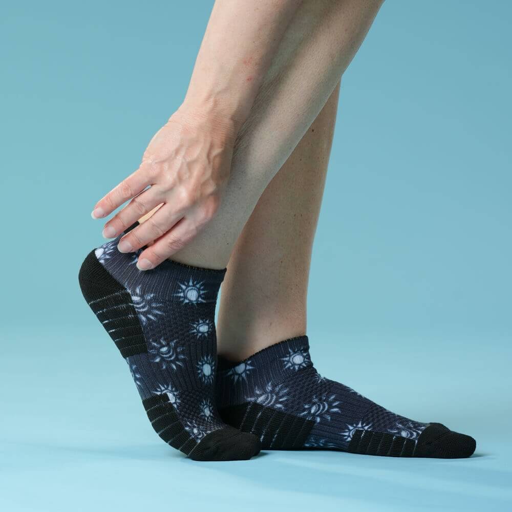 Midnight Sun Ankle Compression Socks