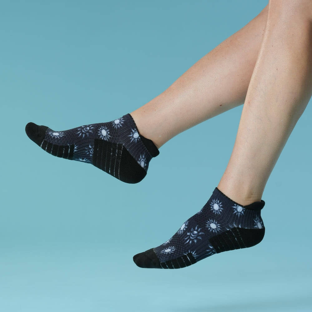 Midnight Sun Ankle Compression Socks
