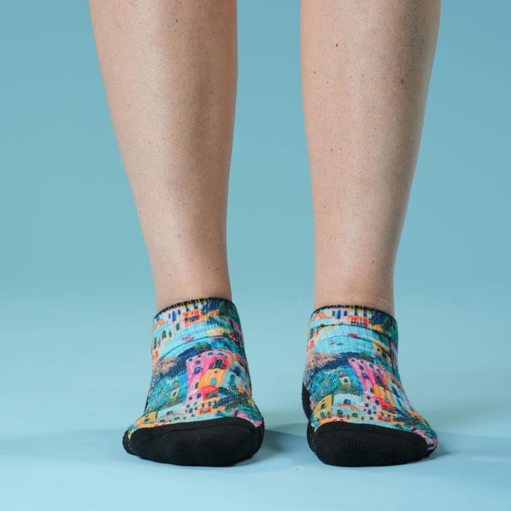 Seaside Ankle Compression Socks