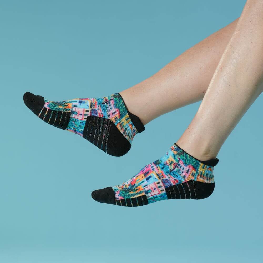 Seaside Ankle Compression Socks