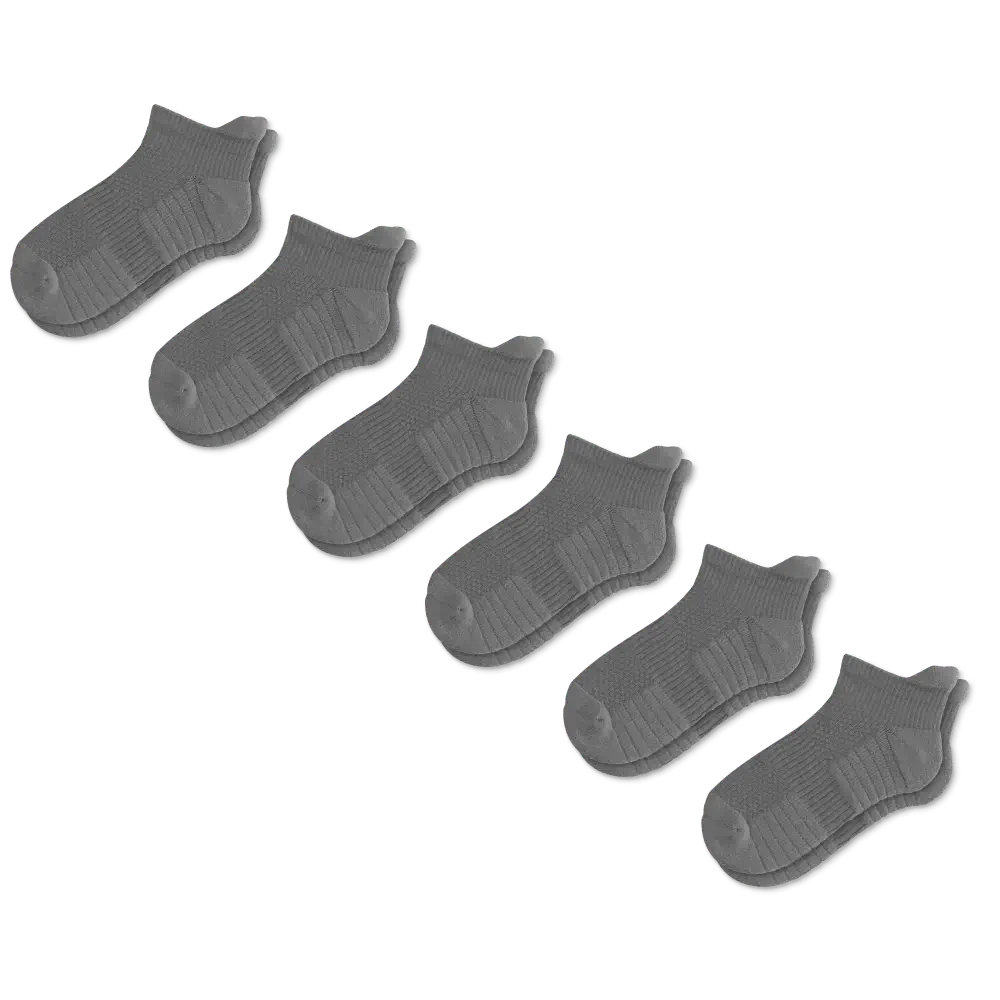 Gray Ankle Compression Socks