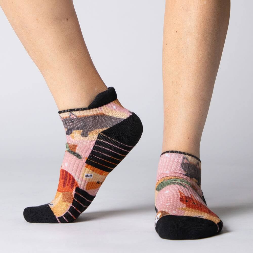 Cats in Boxes Ankle Compression Socks