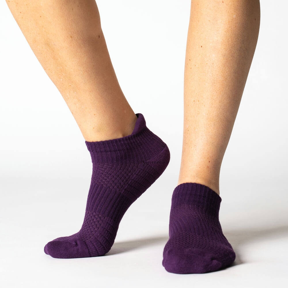 Royal Purple Ankle Compression Socks