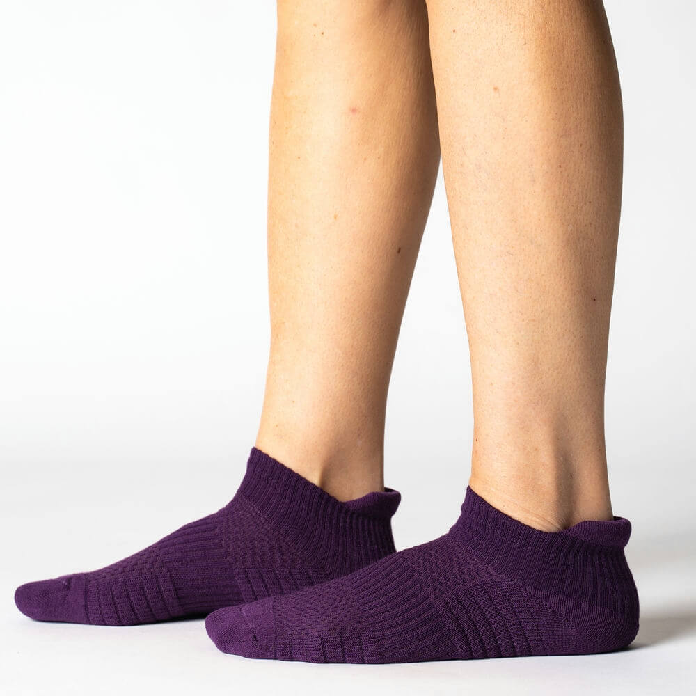 Royal Purple Ankle Compression Socks