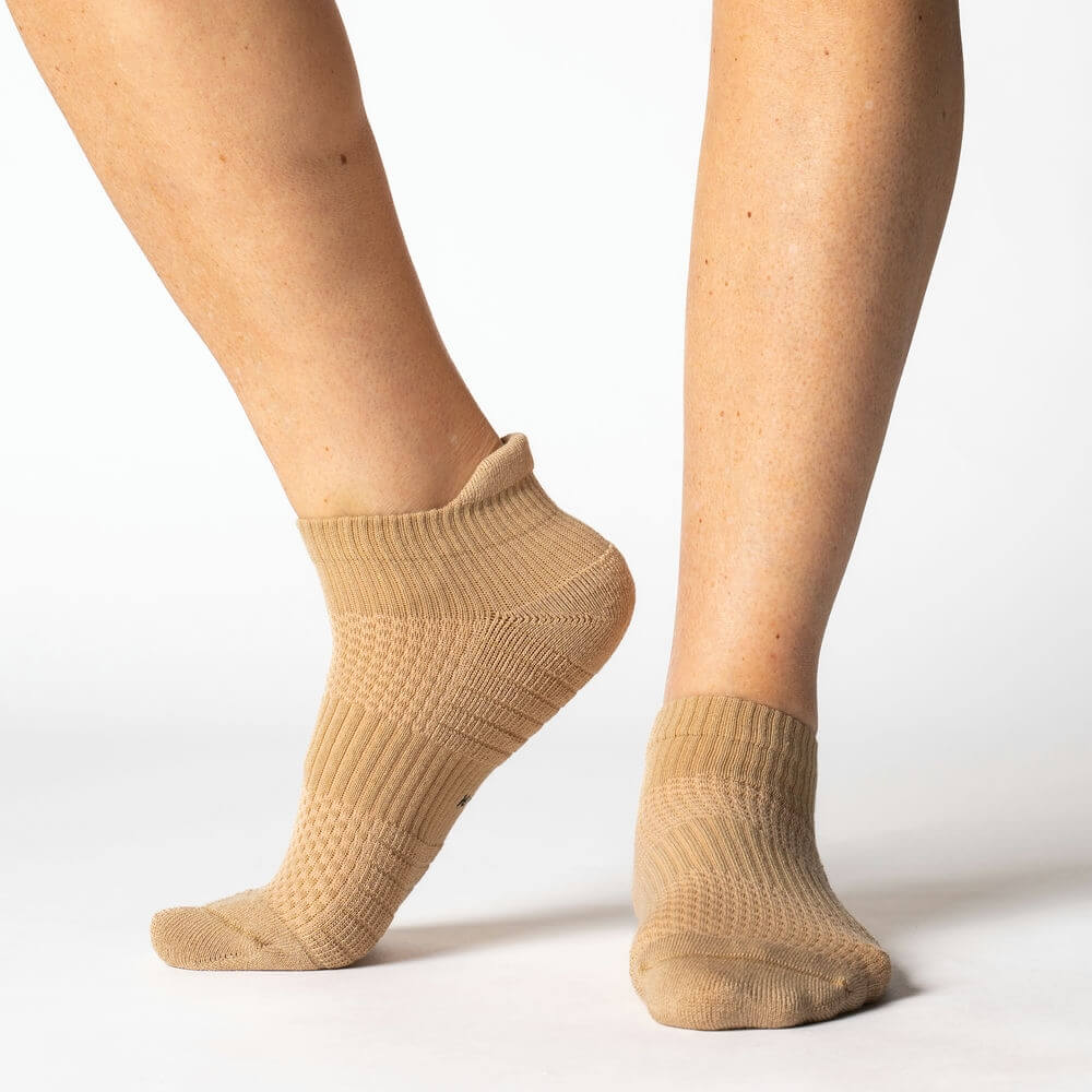Tan Ankle Compression Socks