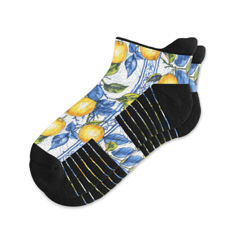 Lemon Zest Ankle Compression Socks