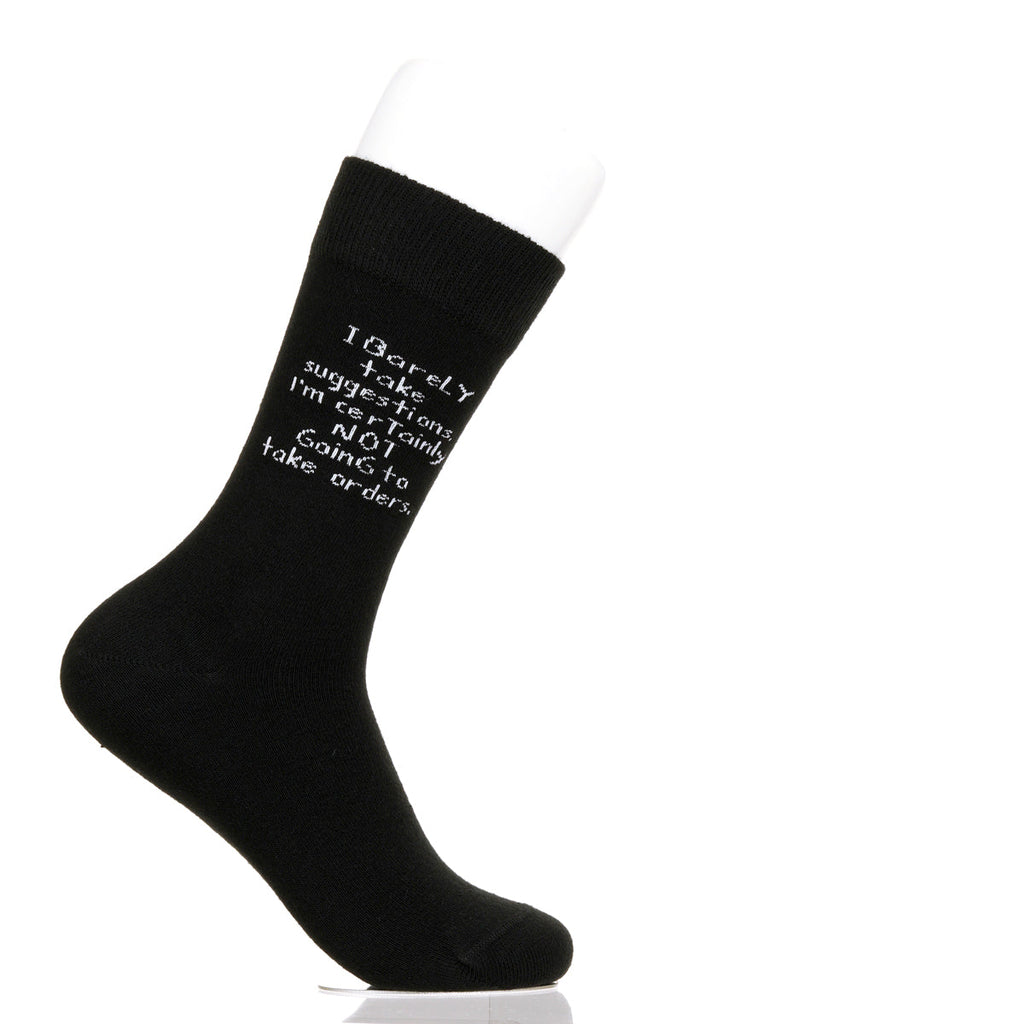 I Barely Take Suggestions