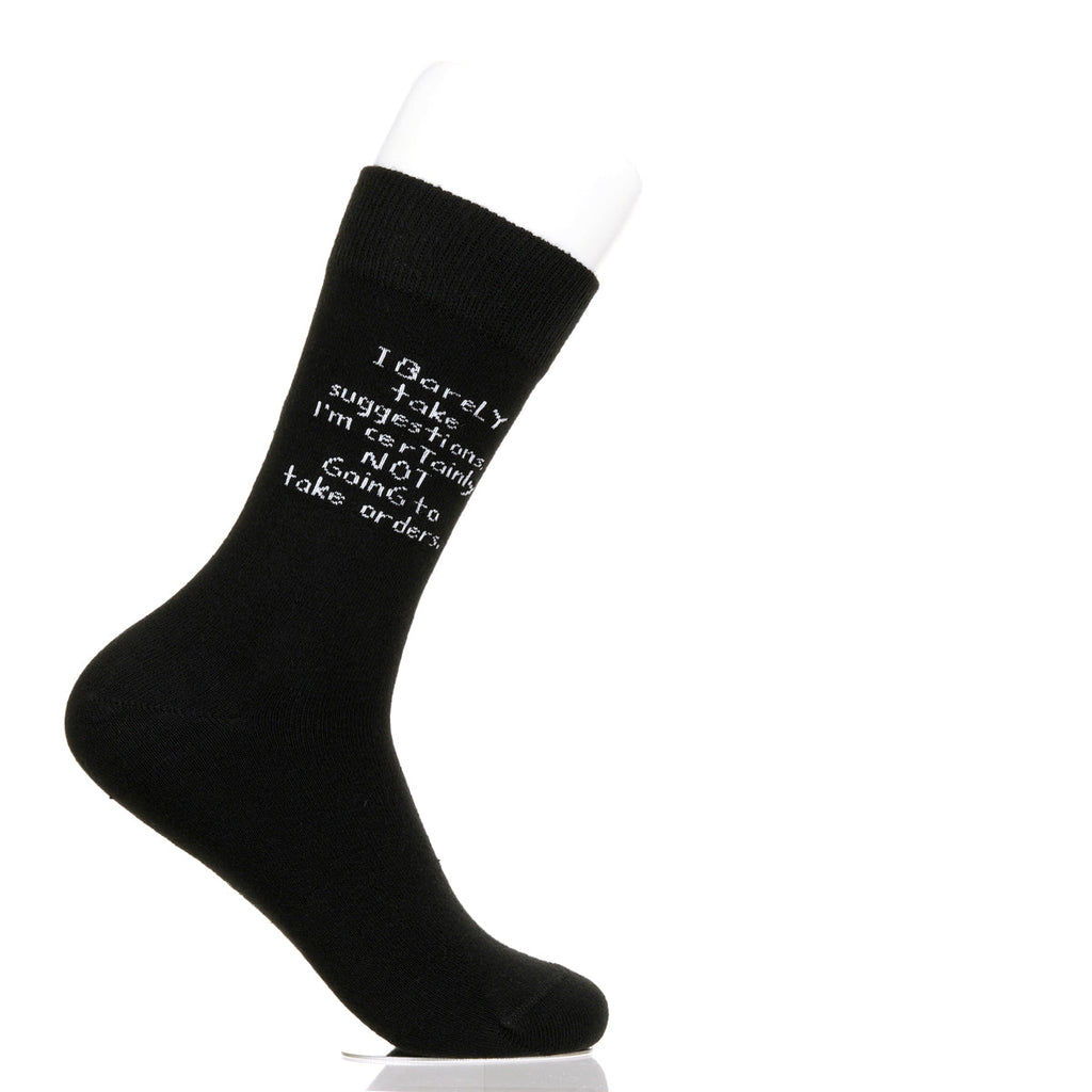 I Barely Take Suggestions