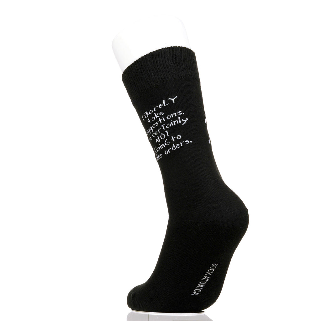 I Barely Take Suggestions