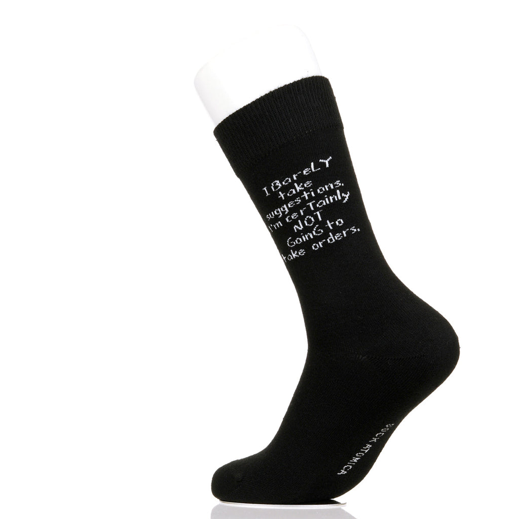 I Barely Take Suggestions