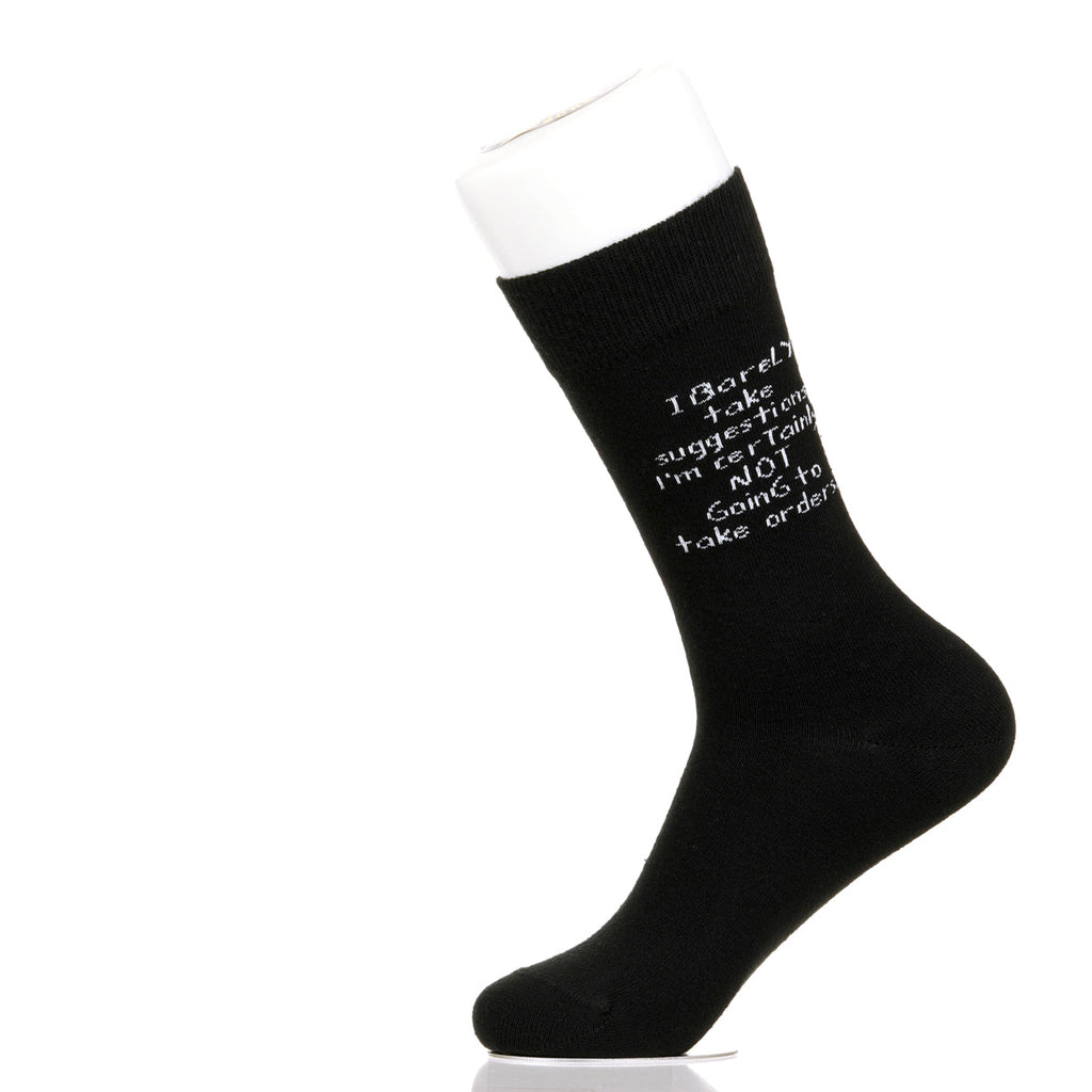 I Barely Take Suggestions