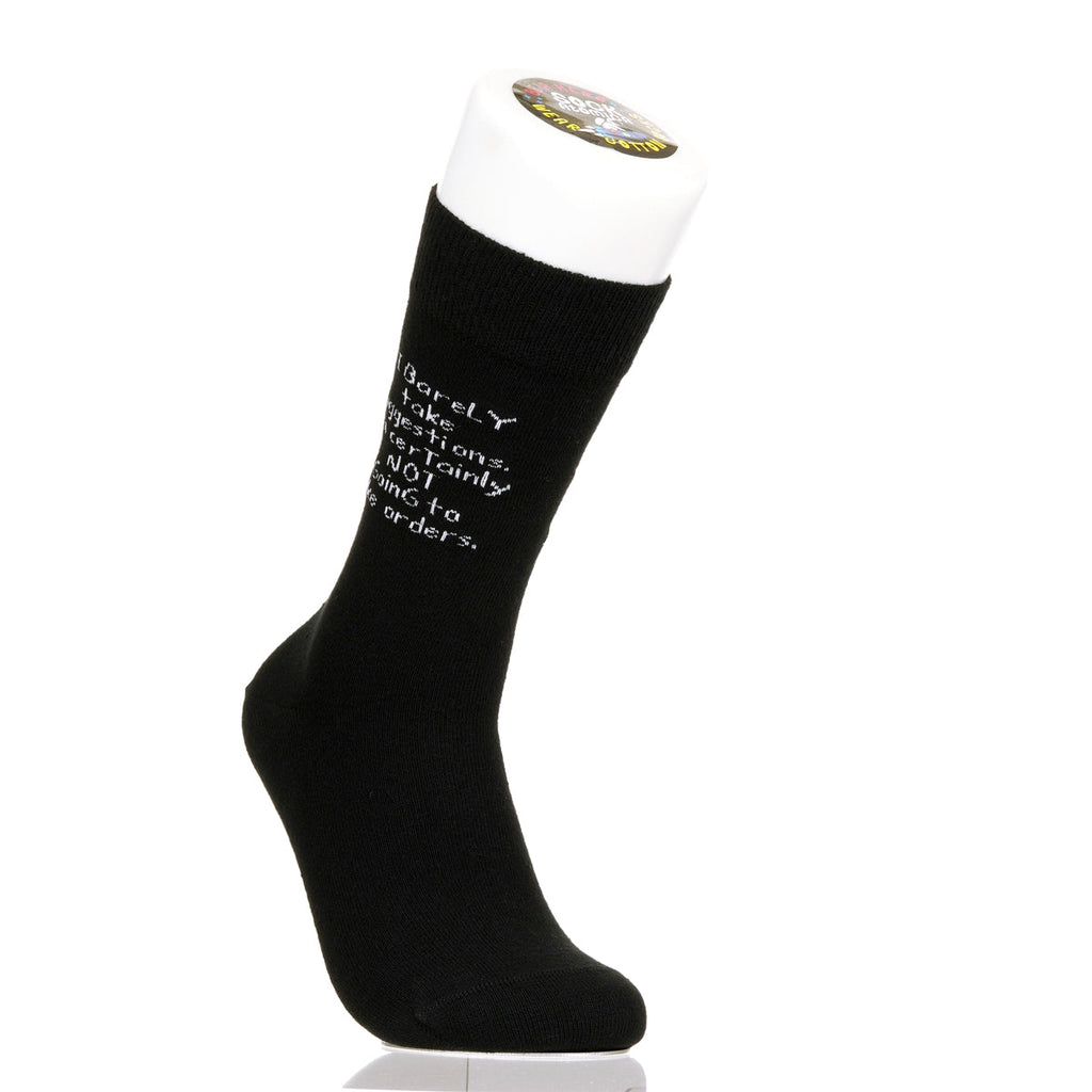 I Barely Take Suggestions