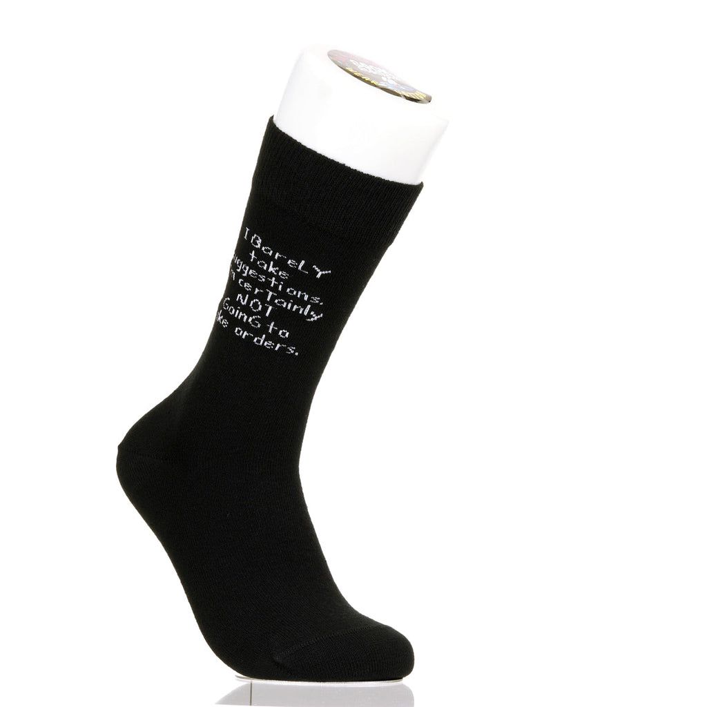 I Barely Take Suggestions