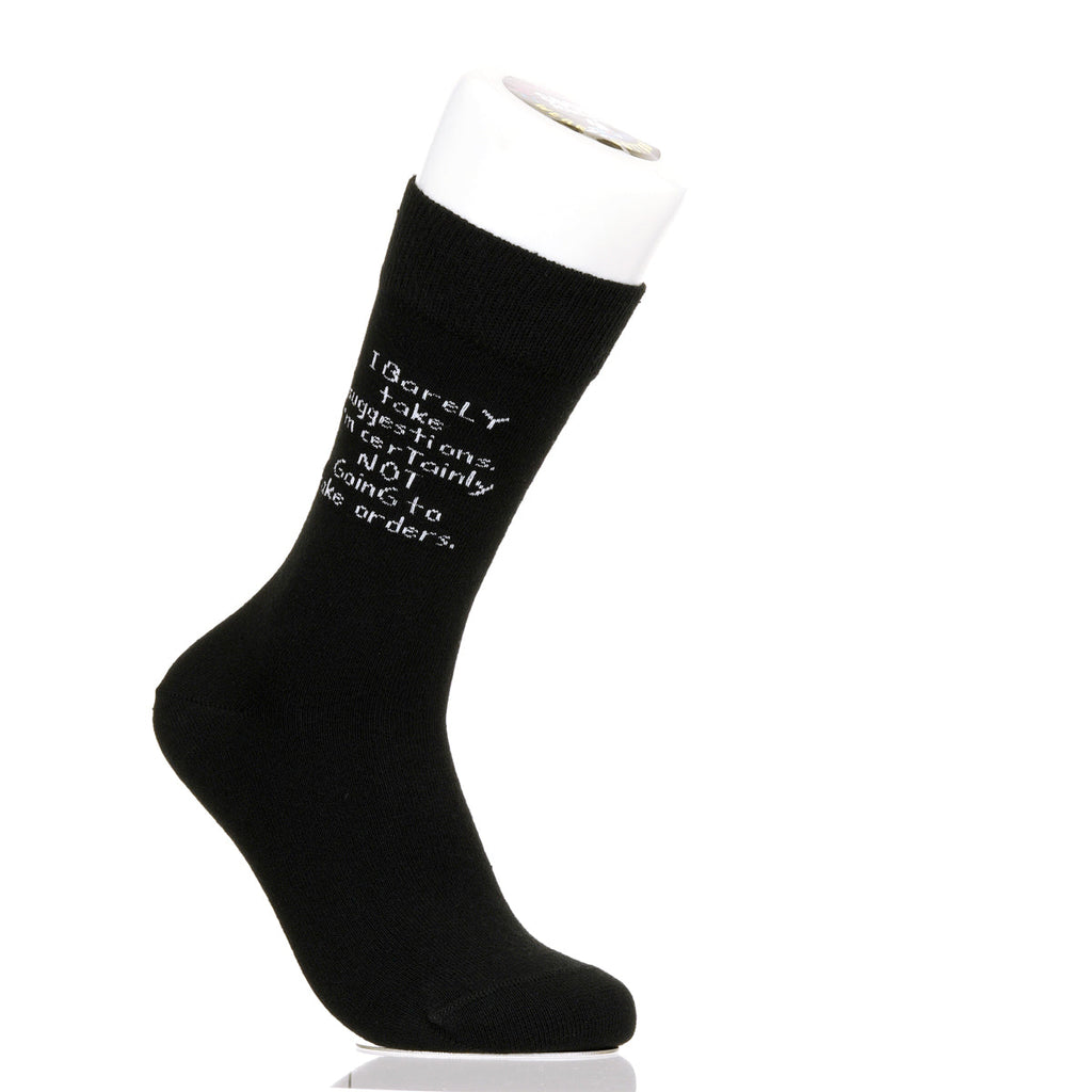 I Barely Take Suggestions