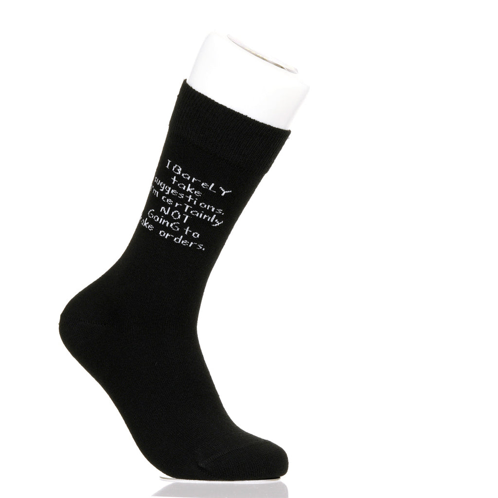 I Barely Take Suggestions