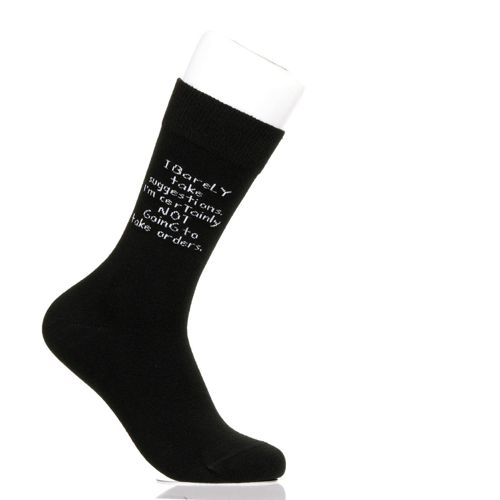 I Barely Take Suggestions