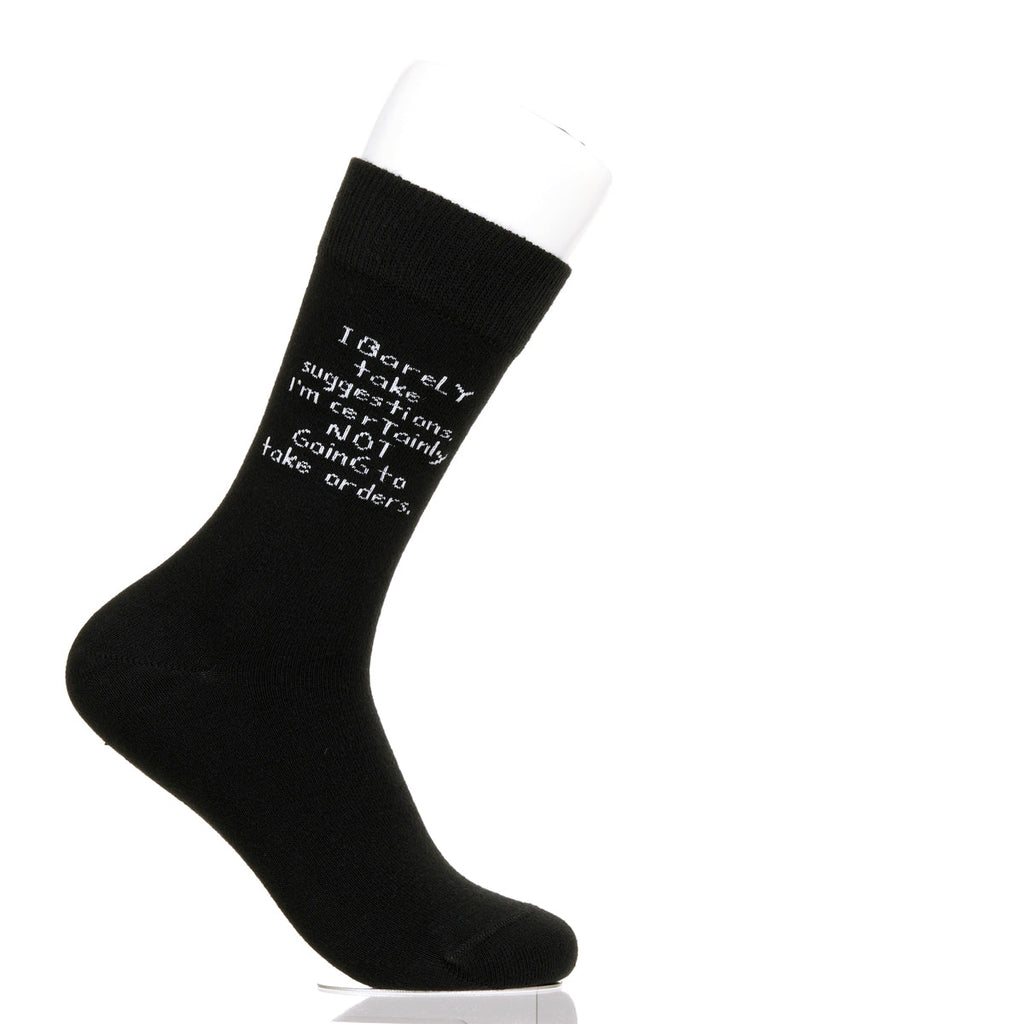 I Barely Take Suggestions