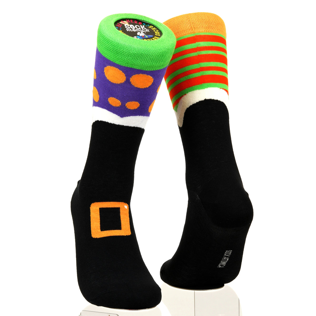 Halloween Mismatched Witch Socks