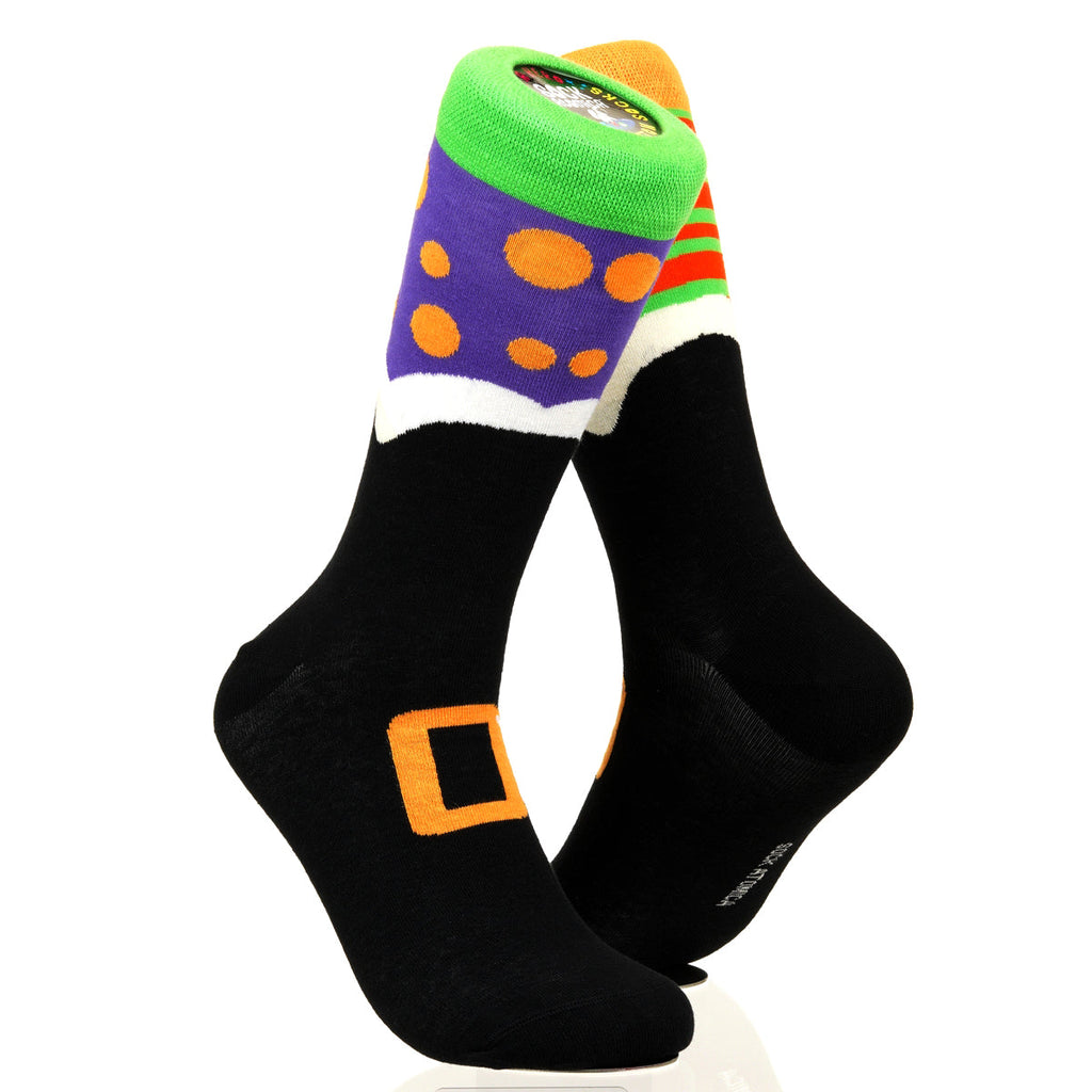 Halloween Mismatched Witch Socks