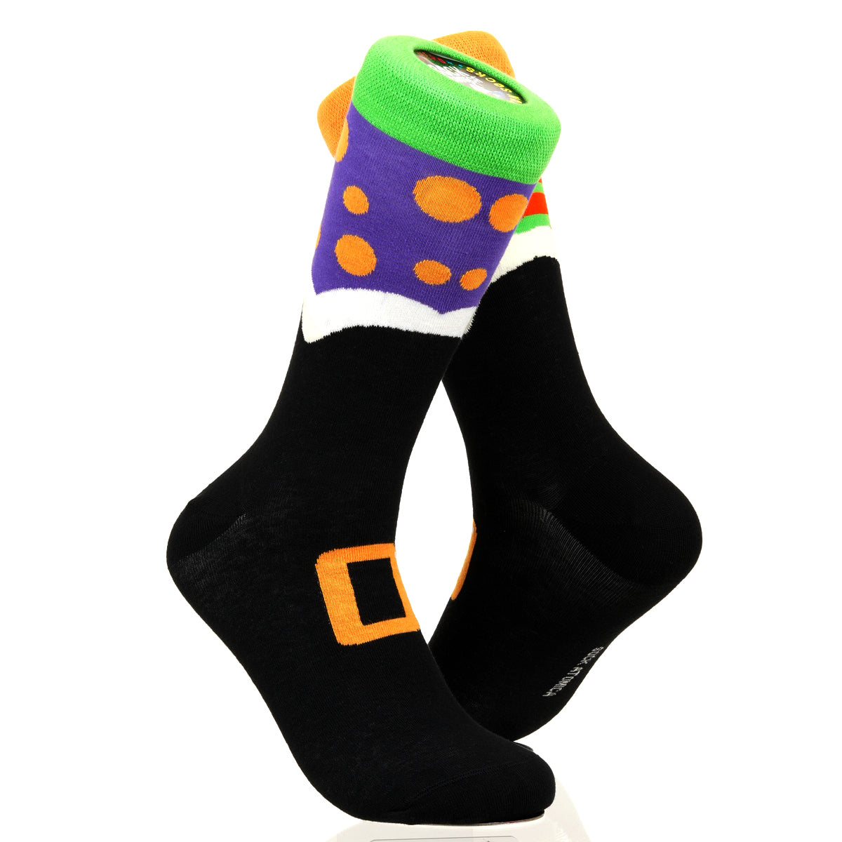 Halloween Mismatched Witch Socks
