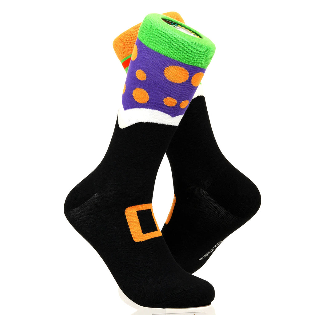 Halloween Mismatched Witch Socks