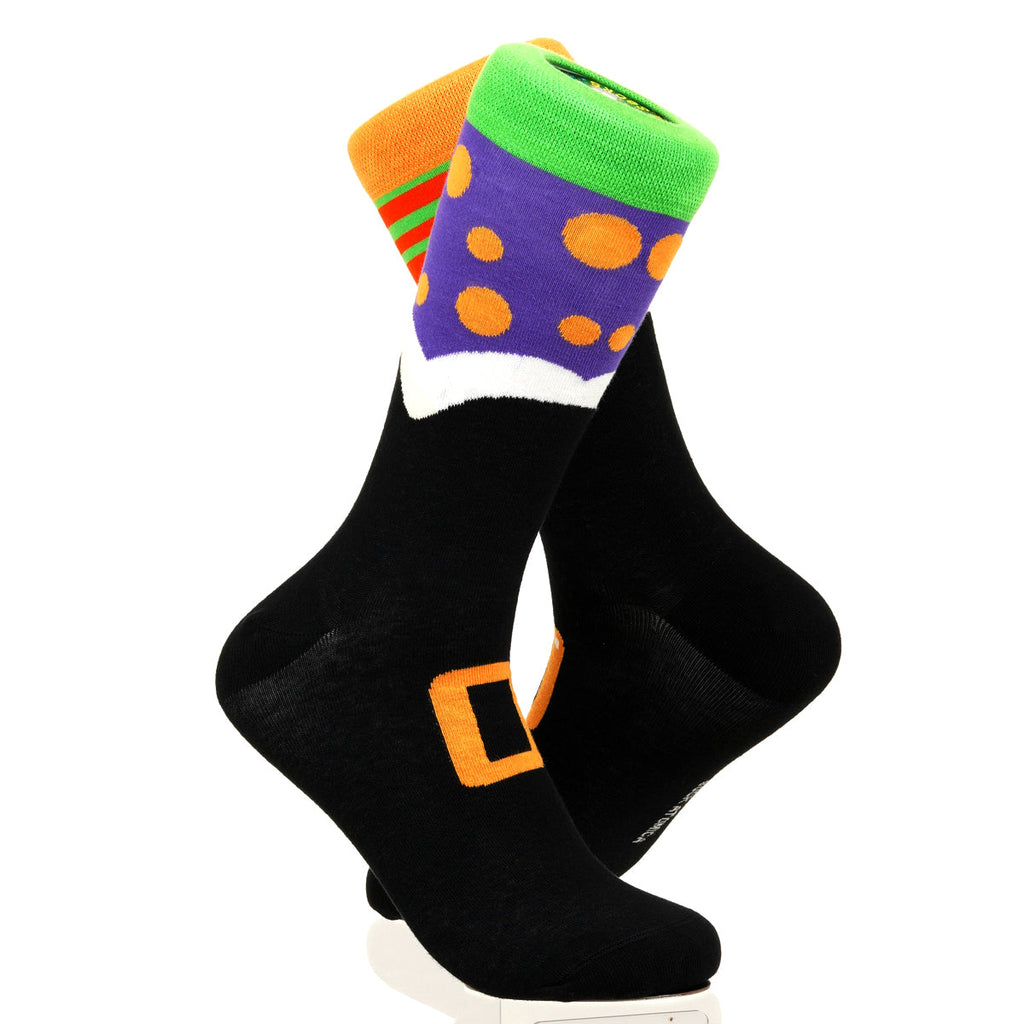 Halloween Mismatched Witch Socks