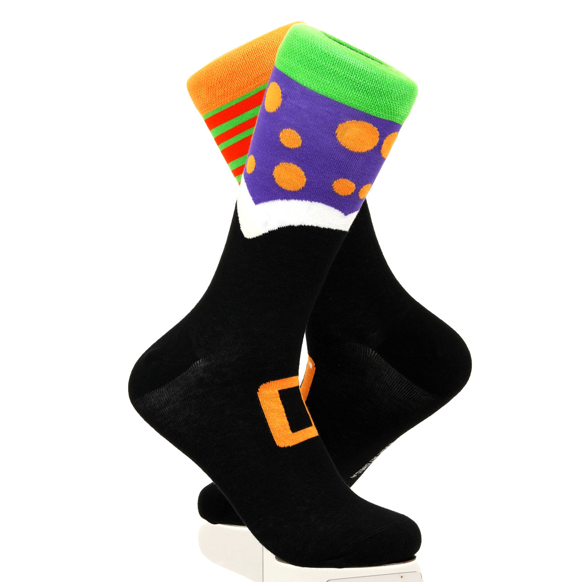 Halloween Mismatched Witch Socks