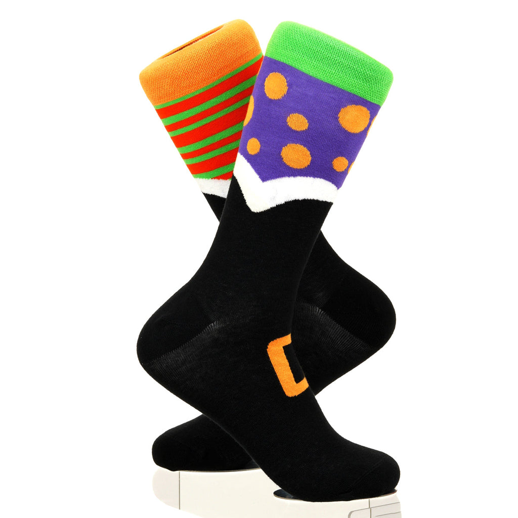 Halloween Mismatched Witch Socks
