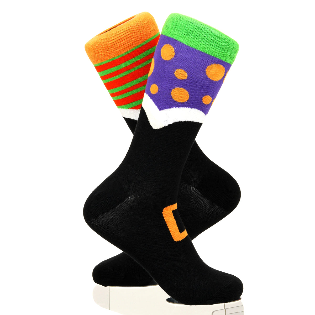 Halloween Mismatched Witch Socks