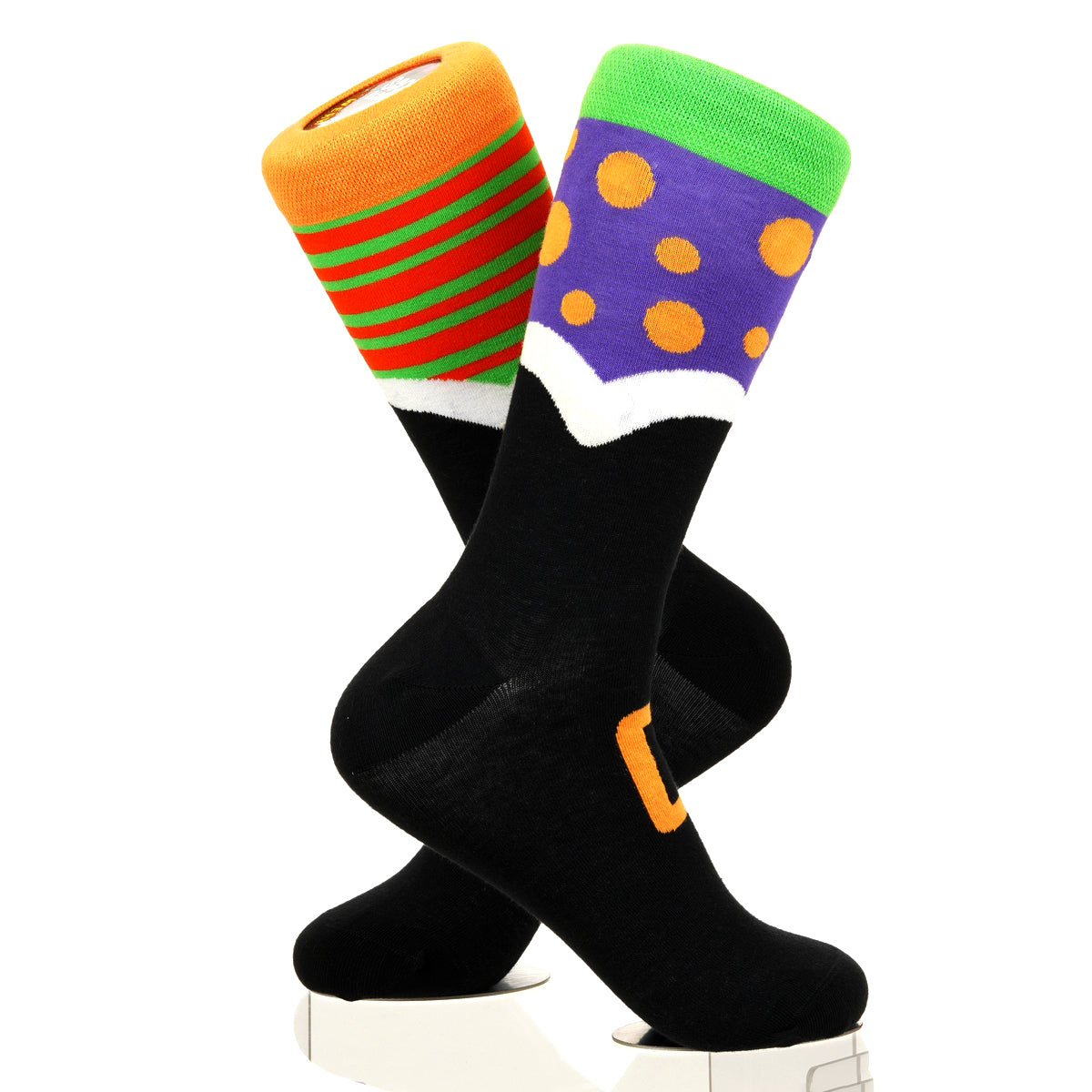 Halloween Mismatched Witch Socks