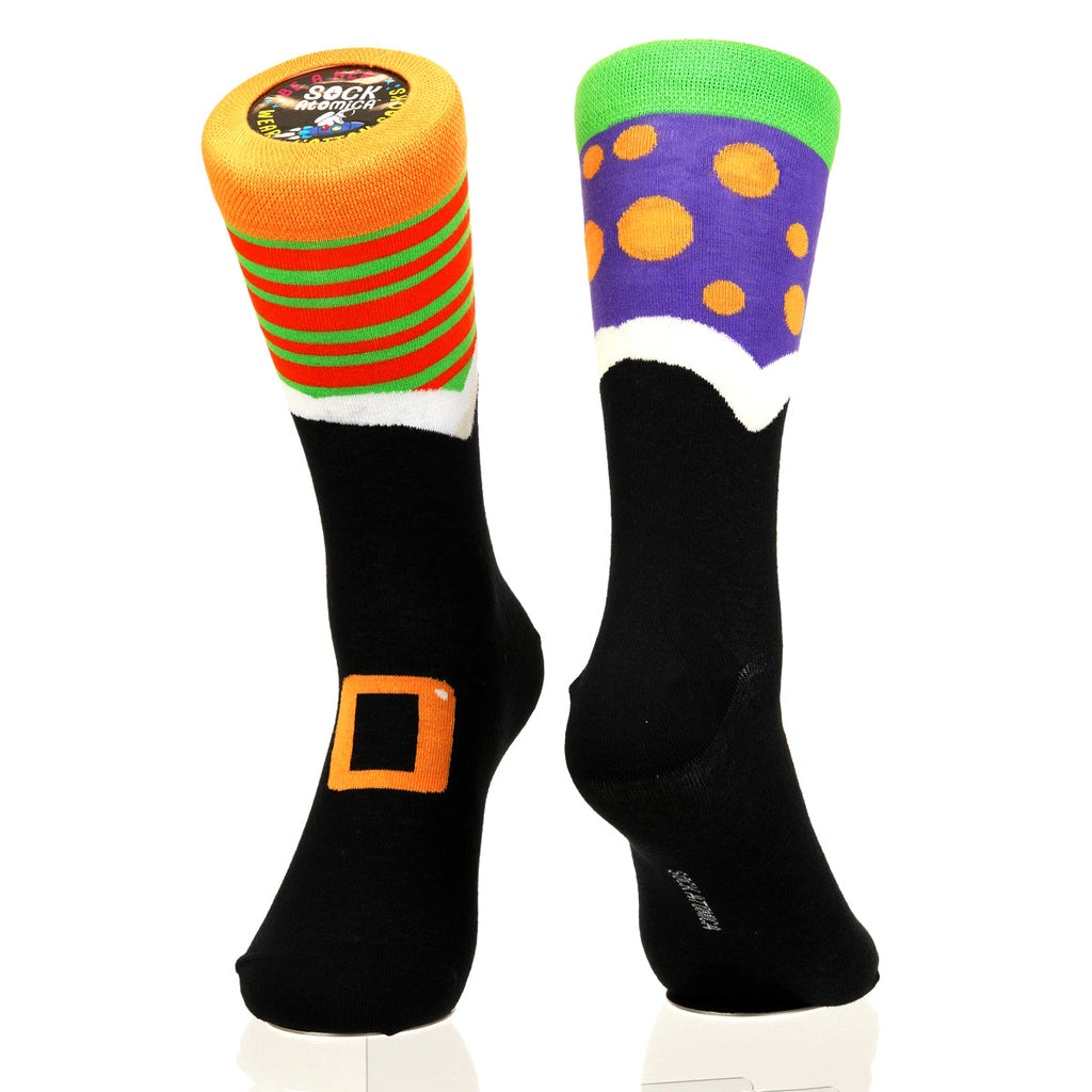 Halloween Mismatched Witch Socks