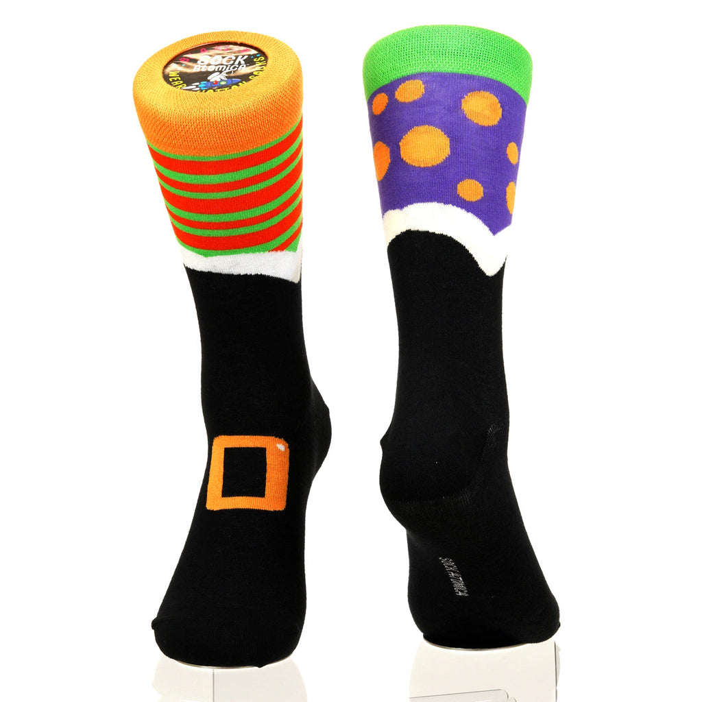 Halloween Mismatched Witch Socks