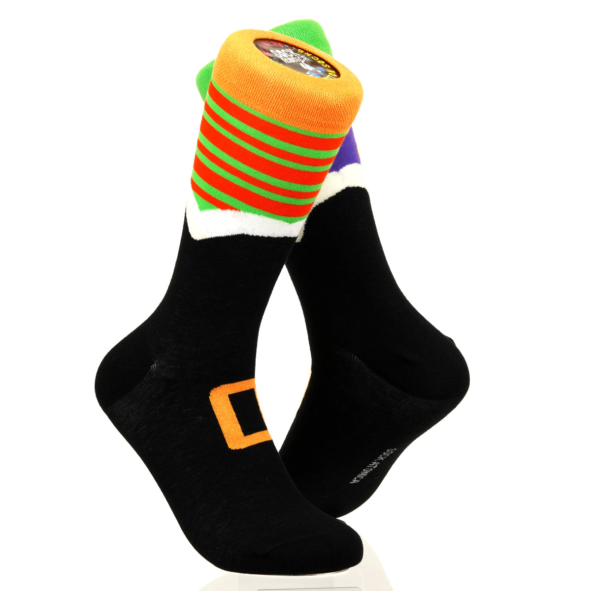 Halloween Mismatched Witch Socks