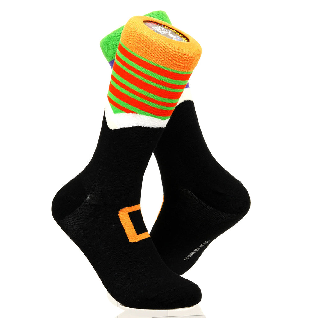 Halloween Mismatched Witch Socks
