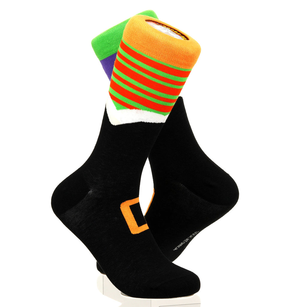Halloween Mismatched Witch Socks