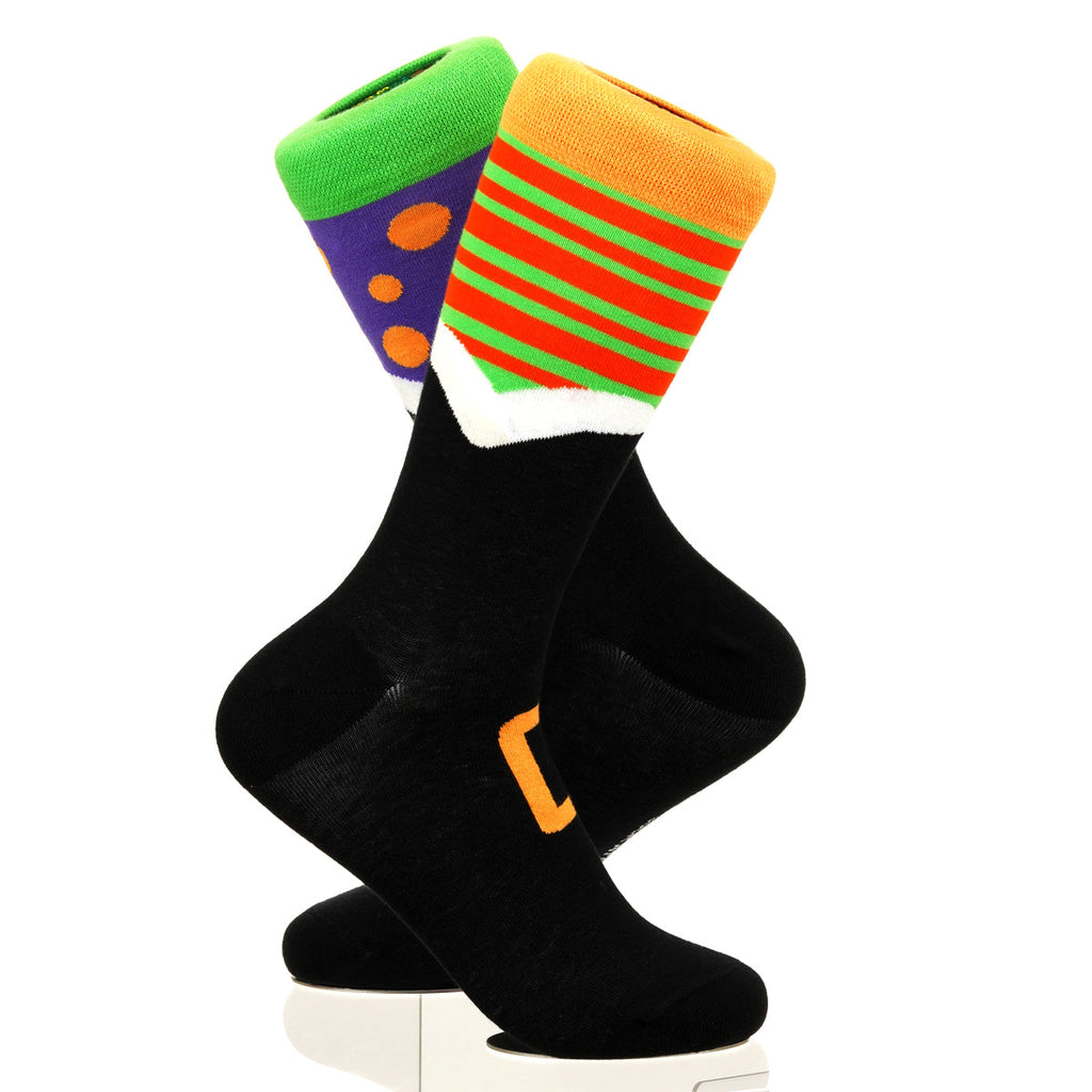 Halloween Mismatched Witch Socks