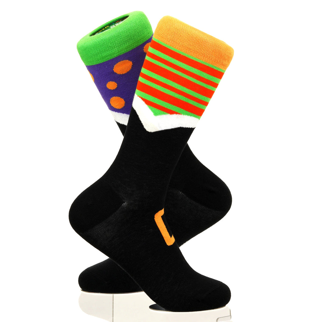 Halloween Mismatched Witch Socks