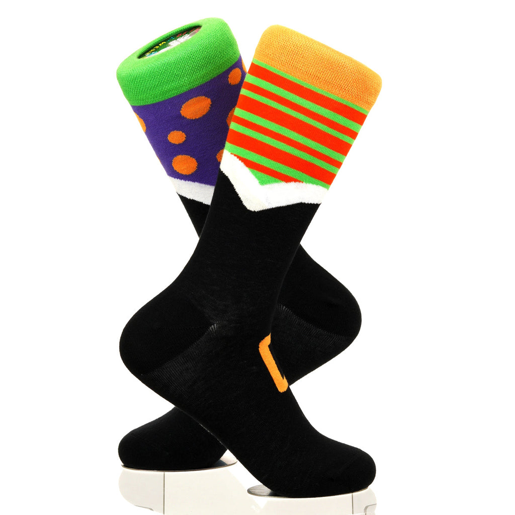 Halloween Mismatched Witch Socks