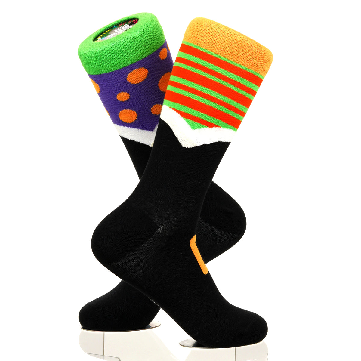 Halloween Mismatched Witch Socks