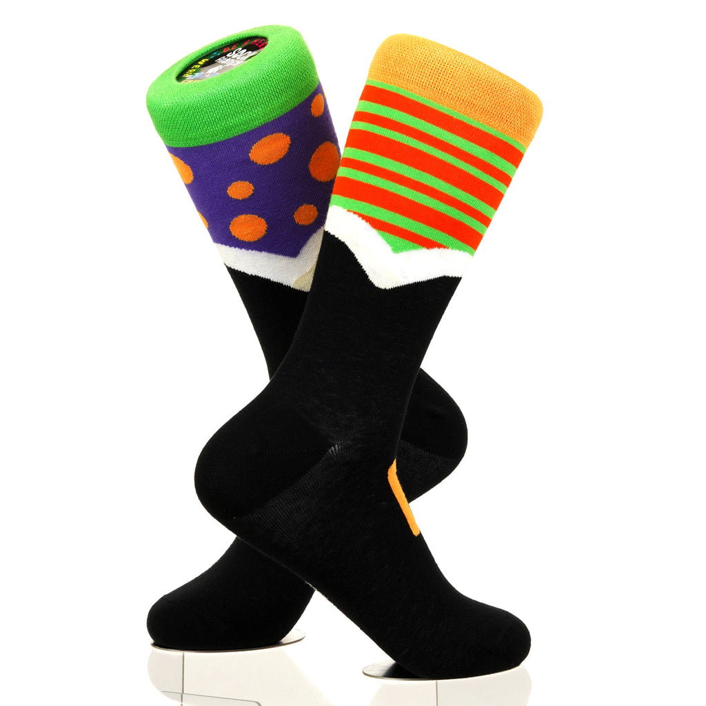Halloween Mismatched Witch Socks